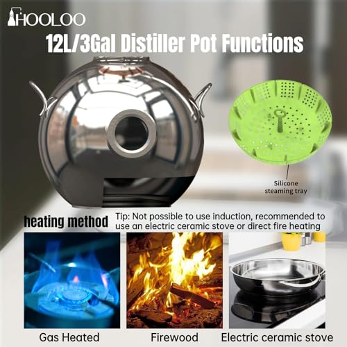 HOOLOO D15 Home Distiller Kit with Thermometer