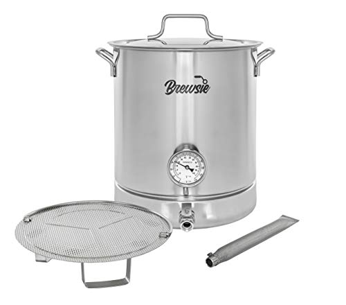 Stainless Steel Home Brew Kettle with Dual Filtration