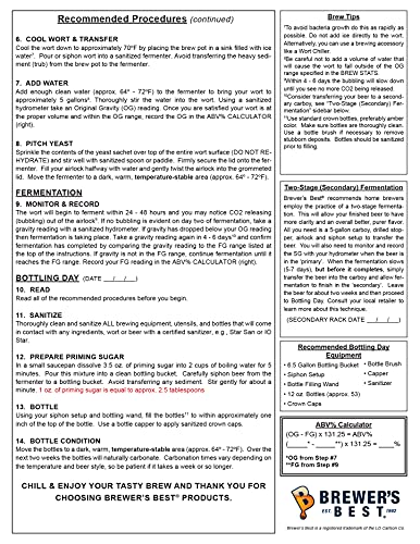 Stout Beer Brewing Kit with Oat Flour