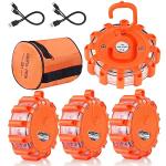 Tobfit Rechargeable LED Road Flares Car Kit