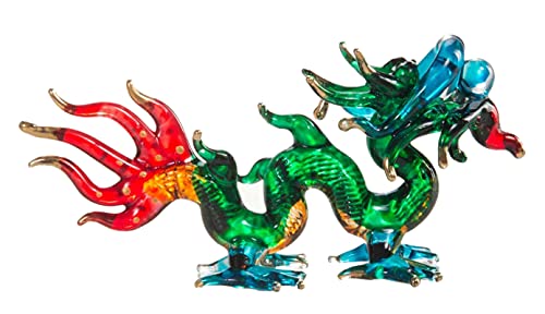 Tiny Crystal Dragon Glass Figurine for Collectors