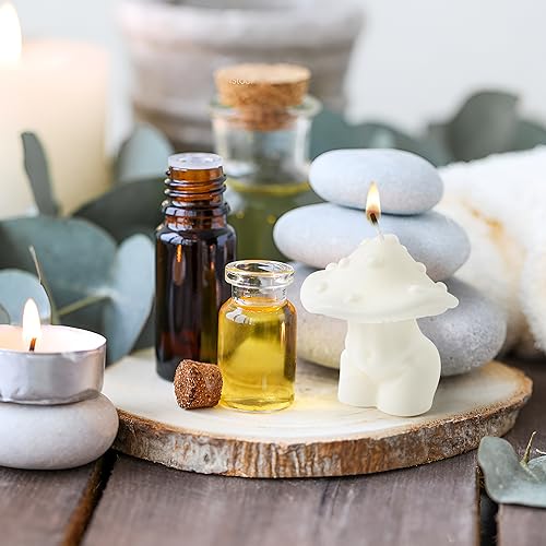 Mushroom-Shaped Soy Candle with Pine Scent