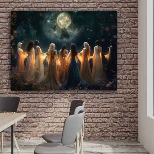 Moon Calling Witchy Ritual Mythical Art Print