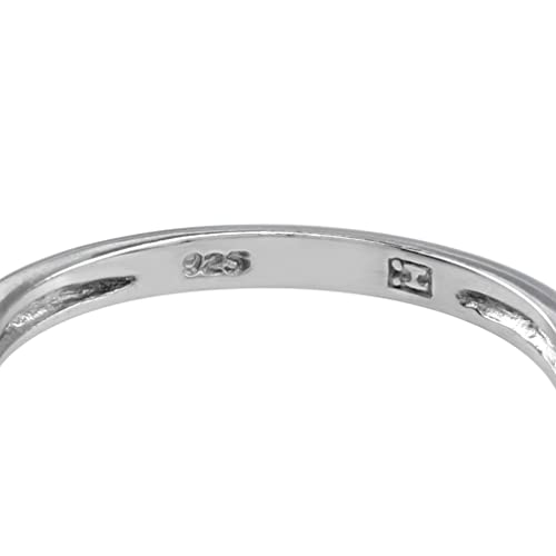 Moonstone 925 Silver Victorian Style Ring Size 8