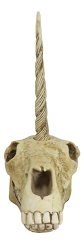 Rare Unicorn Skull Statue for Mythical Creature Lovers