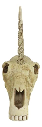 Rare Unicorn Skull Statue for Mythical Creature Lovers