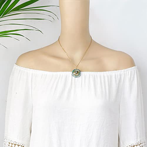 Heart-Shaped Orgone Pendant Necklace with Reiki Crystals