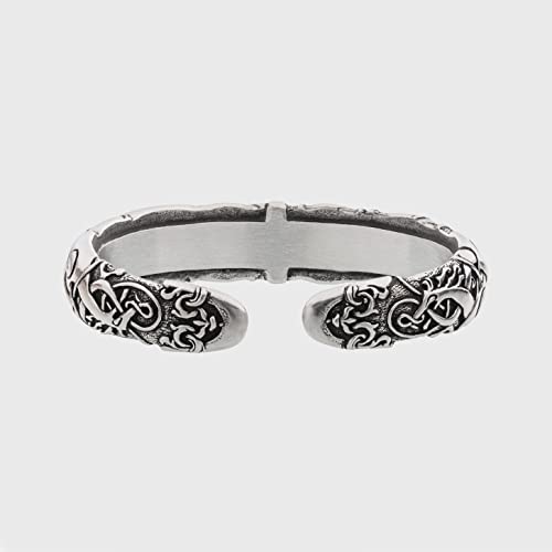 Adjustable Norse Beast Head Viking Bracelet