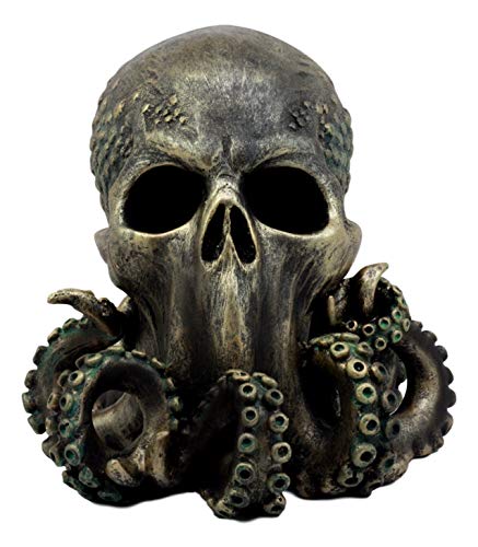 Kraken Skull Figurine with Tentacles - 6" Mythical Decor