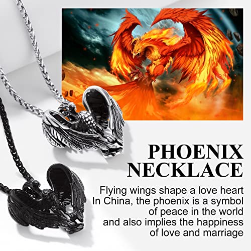 Phoenix Necklace Pendant Charm for Men and Women