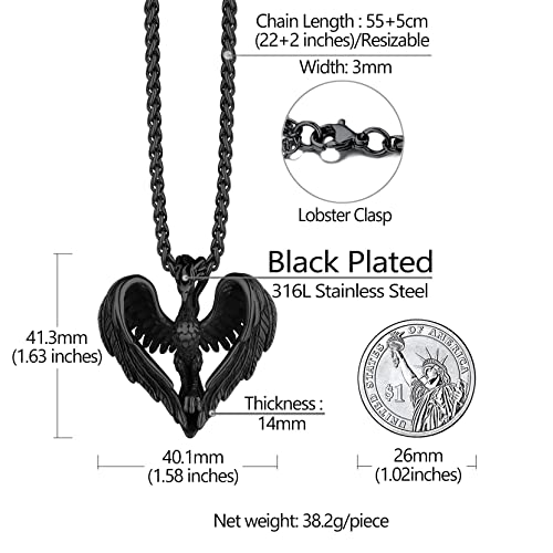 Phoenix Necklace Pendant Charm for Men and Women