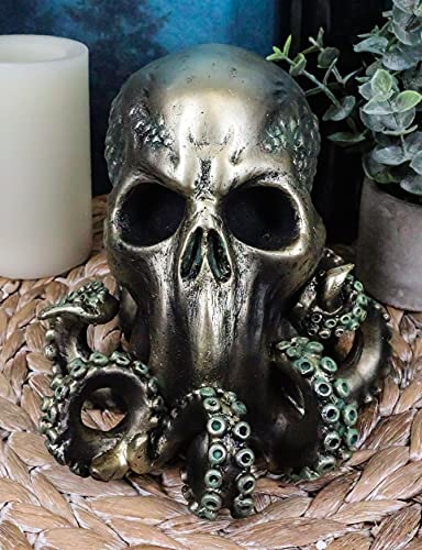 Kraken Skull Figurine with Tentacles - 6" Mythical Decor