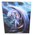 Anne Stokes Dragon Mage Canvas Wall Art