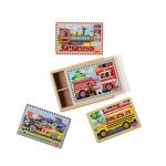 Melissa & Doug Wooden Vehicle Jigsaw Puzzles
