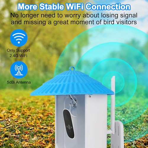 Smart Bird Feeder Camera with Solar Panel