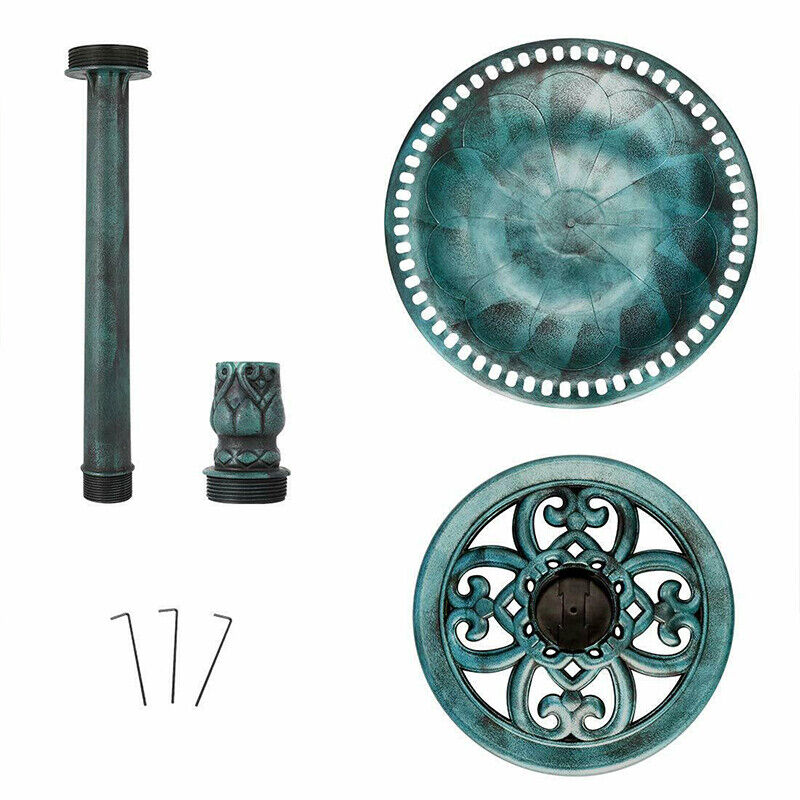 28" Solar-Powered Bird Bath and Fountain Set