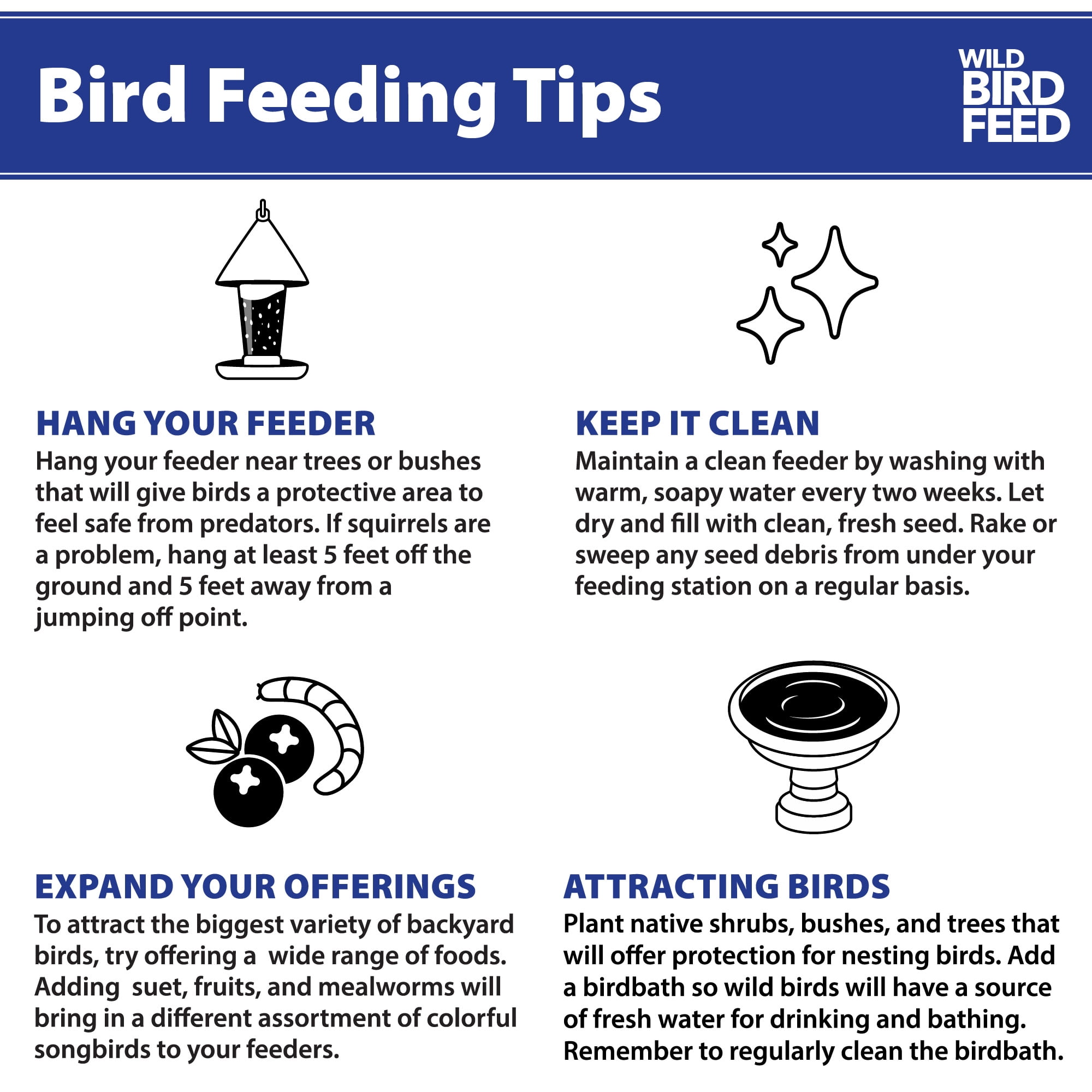 Sunflower & Grain Wild Bird Feed, 5 lb Bag