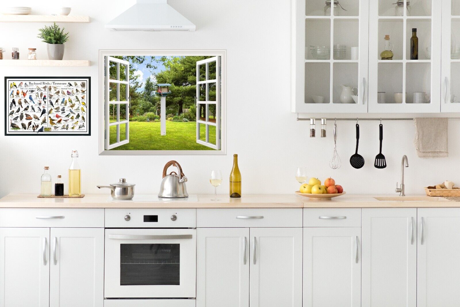 Tennessee Backyard Bird Identification Nature Poster