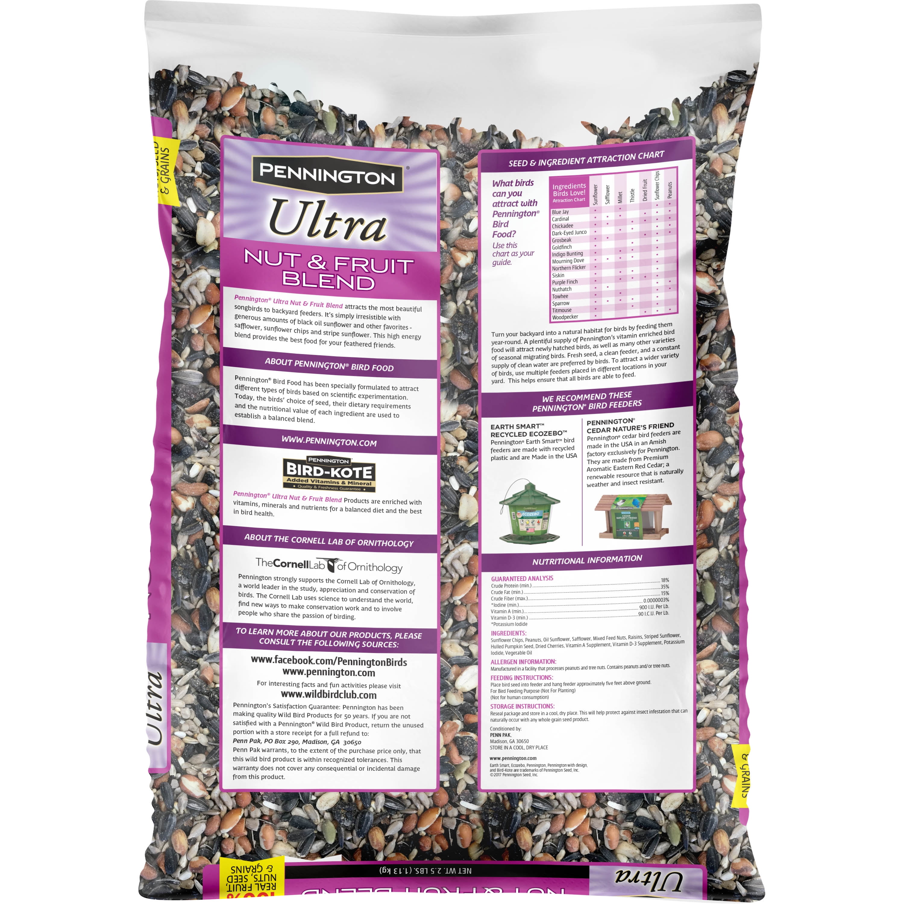 Pennington Ultra Fruit & Nut Wild Bird Seed 2.5 lb