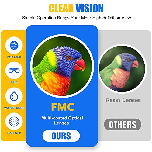 DIMY Waterproof Binoculars for Kids Bird Watching