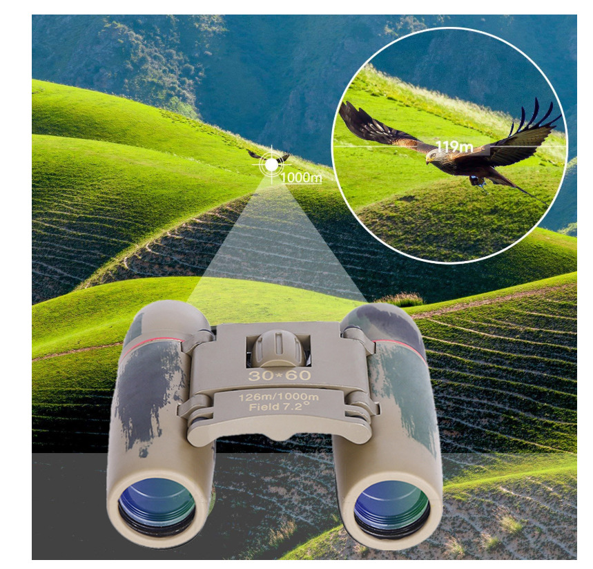 30x60 Compact Binoculars for Bird Watching and Hiking