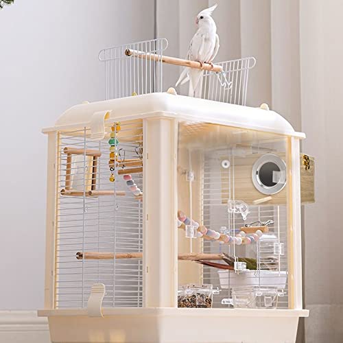 Hiceeden 2 Pack Natural Wood Bird Nest Boxes