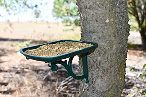 Green Urban Garden Wild Bird Tray Feeder