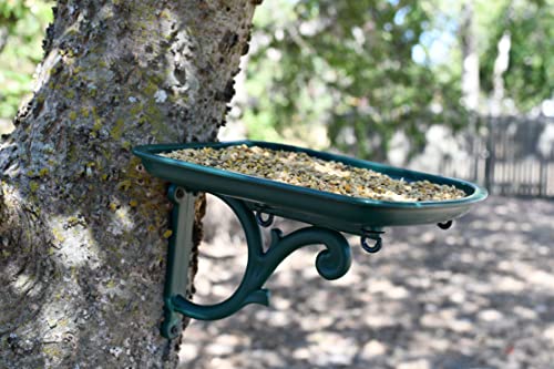 Green Urban Garden Wild Bird Tray Feeder