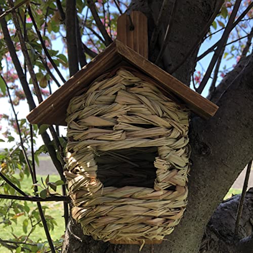 Songbird Essentials Hanging Grass Roosting Pocket House