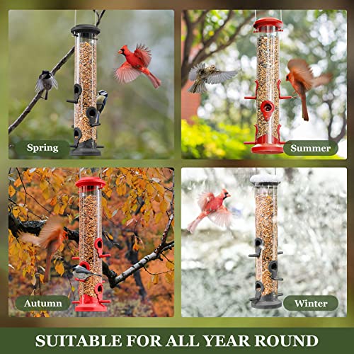 Kingsyard 2X Bird Feeder with 6 Perches