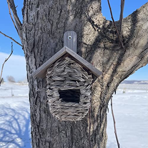 Songbird Essentials Hanging Grass Roosting Pocket House