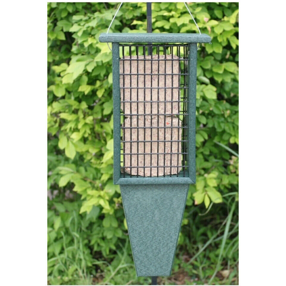 Double Suet Bird Feeder for Pileated Woodpeckers