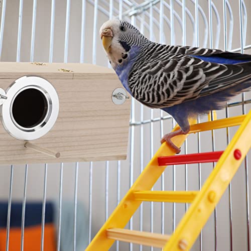 Wooden Parakeet Nesting Box for Small Birds