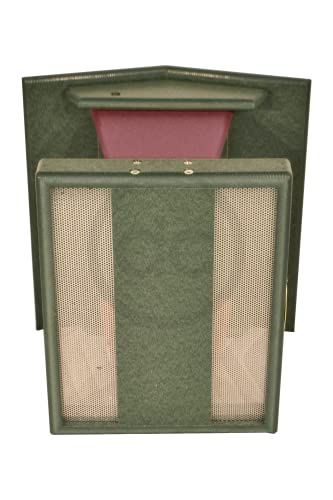 Large Hanging Bird Feeder in Turf Green & Cherry