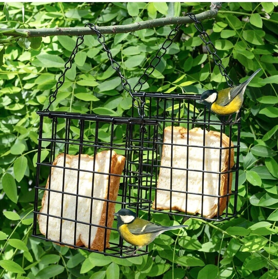 2 Pack Hanging Suet Bird Feeders for Outdoors