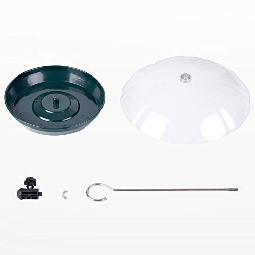 Kingsyard Adjustable Metal Bird Feeder with Dome