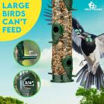 Classic Metal Bird Feeder with 6 Feeding Ports