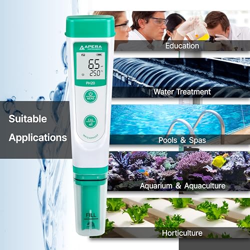 Waterproof pH Water Tester Kit with High Accuracy