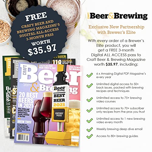 Brewer's Elite Hydrometer for Home Brewing