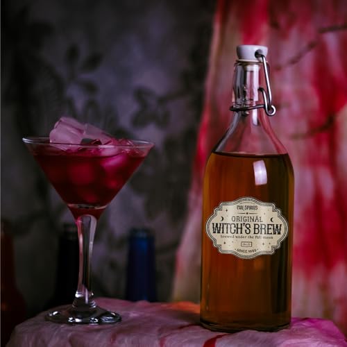 36 Vintage Halloween Bottle Labels for Drinks