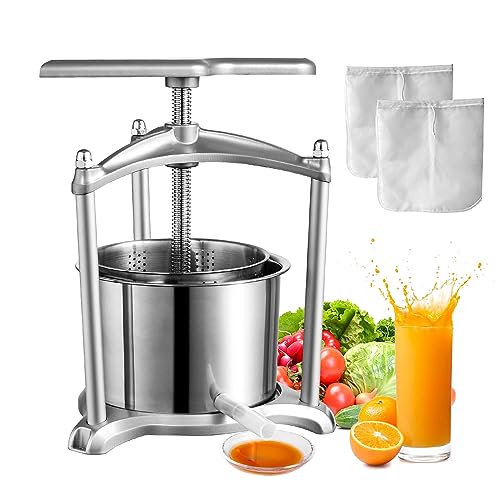 VEVOR Manual Fruit Wine Press - 1.6 Gallon