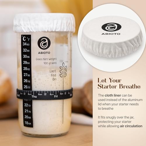 Complete Sourdough Starter Kit with Glass Jar