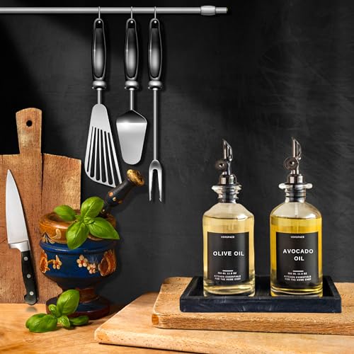 Olive Oil Dispenser Labels - 40 Waterproof Stickers