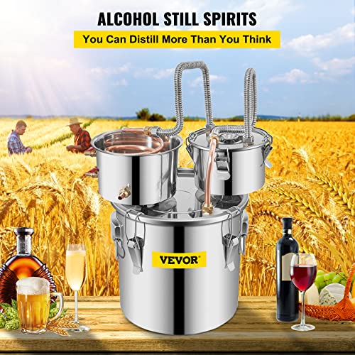 VEVOR 3 Gallon Stainless Steel Alcohol Distiller Kit