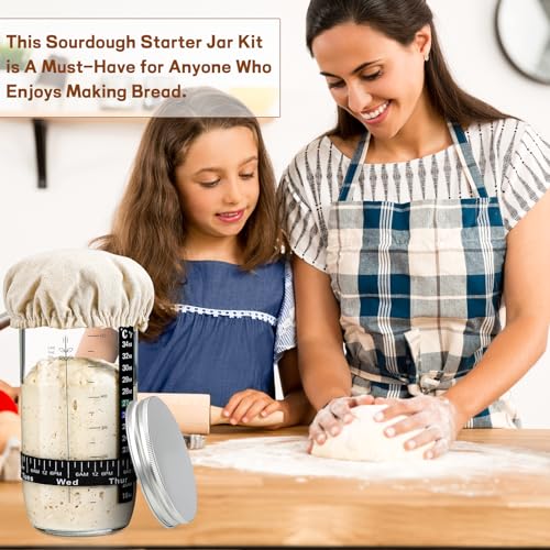 Sourdough Bread Baking Kit with Tools and Jar