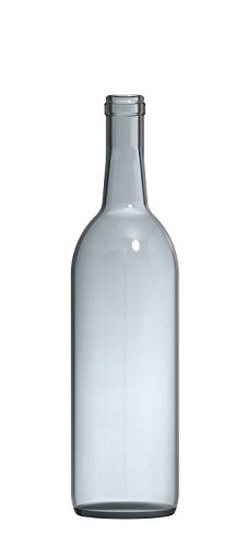 750ml Clear Glass Bordeaux Wine Bottles - Case of 12