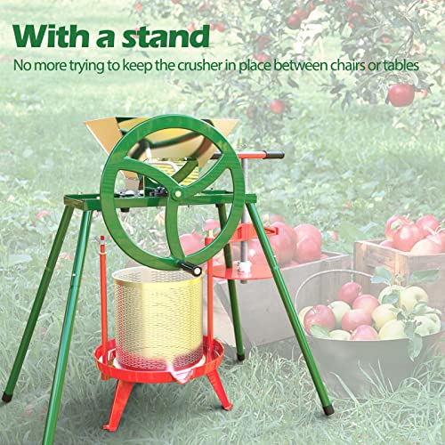 7L Manual Fruit Press with Flywheel and Stand
