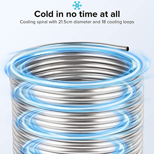 Stainless Steel Wort Chiller, 3/8" x 50' Coil