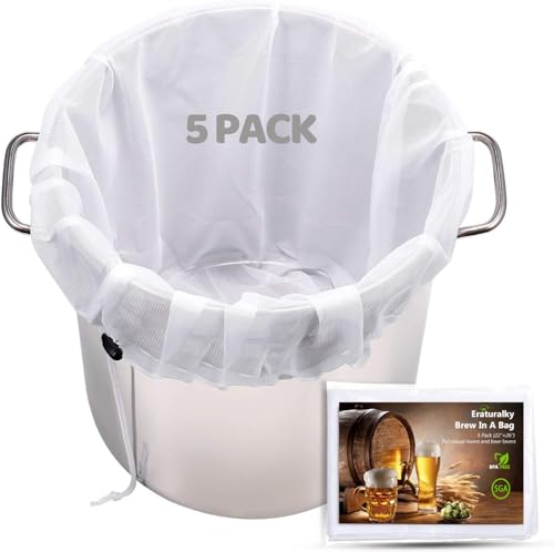 5 Pack Extra Large Reusable Brew Bags