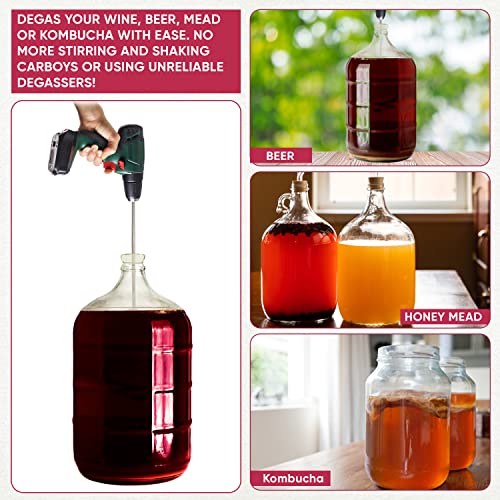 Stainless Steel Degassing Stirrer for Home Brewing